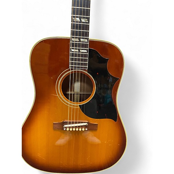 Vintage 1965 Gibson Southern Jumbo 2 Color Sunburst Acoustic Electric Guitar