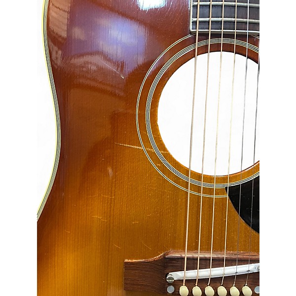 Vintage 1965 Gibson Southern Jumbo 2 Color Sunburst Acoustic Electric Guitar
