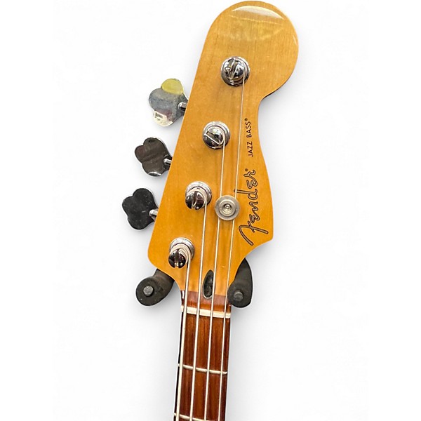 Used Fender Player Jazz Bass Sage Green Metallic Electric Bass Guitar