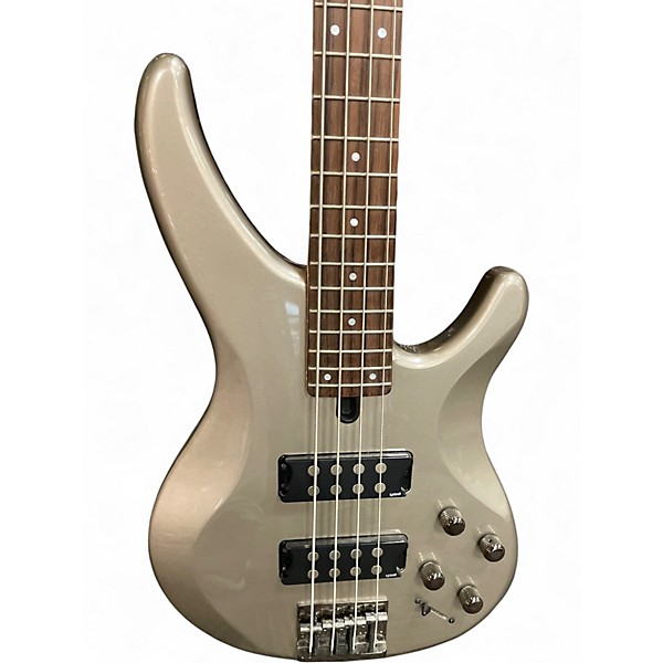 Used Yamaha TRBX304 Silver Electric Bass Guitar