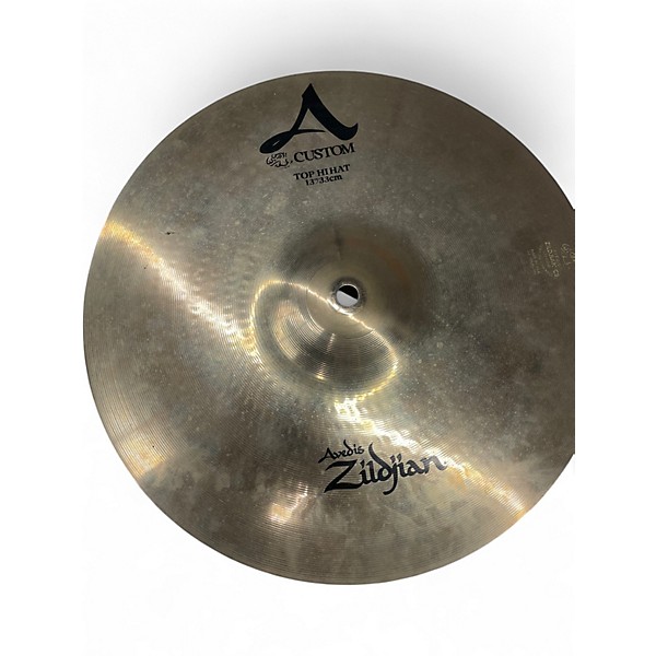 Used Zildjian 13in A Custom Hi Hat Top Cymbal