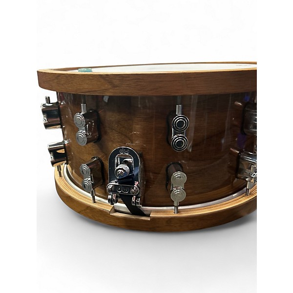 Used PDP by DW 14X7.5 Limited-Edition Dark Stain Maple and Walnut Snare Walnut Drum