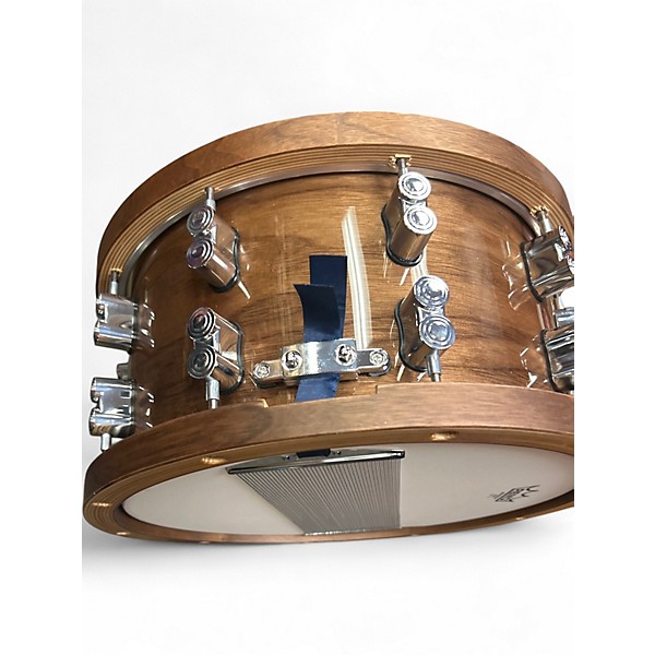 Used PDP by DW 14X7.5 Limited-Edition Dark Stain Maple and Walnut Snare Walnut Drum