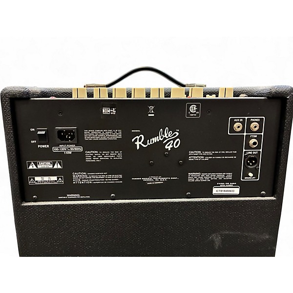 Used Fender RUMBLE 40 1X10 Bass Combo Amp
