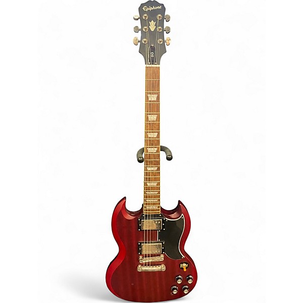 Used Epiphone SG Cherry Solid Body Electric Guitar