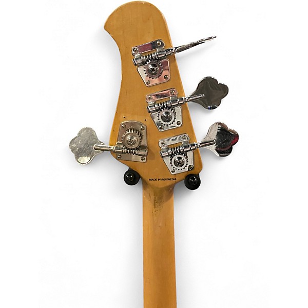 Used Sterling by Music Man Sub 4 White Electric Bass Guitar