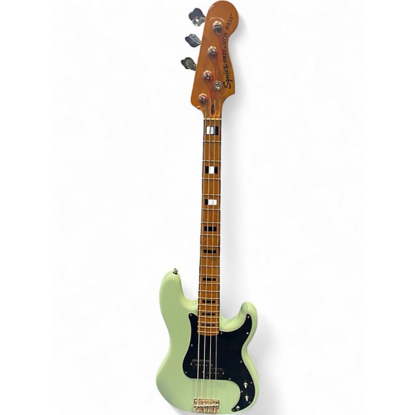 Used Squier Classic Vibe 1970S Precision Bass Surf Green Electric Bass Guitar