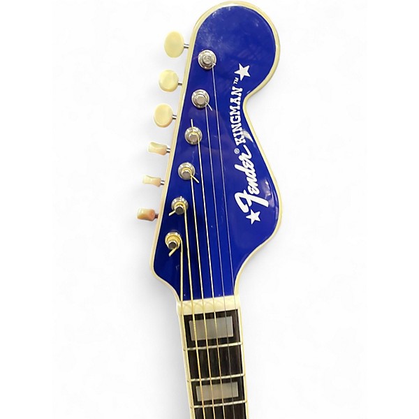 Used Fender BUCK OWENS KINGMAN Red White and Blue Acoustic Guitar