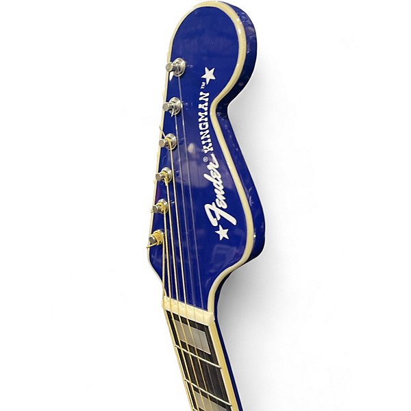 Used Fender BUCK OWENS KINGMAN Red White and Blue Acoustic Guitar