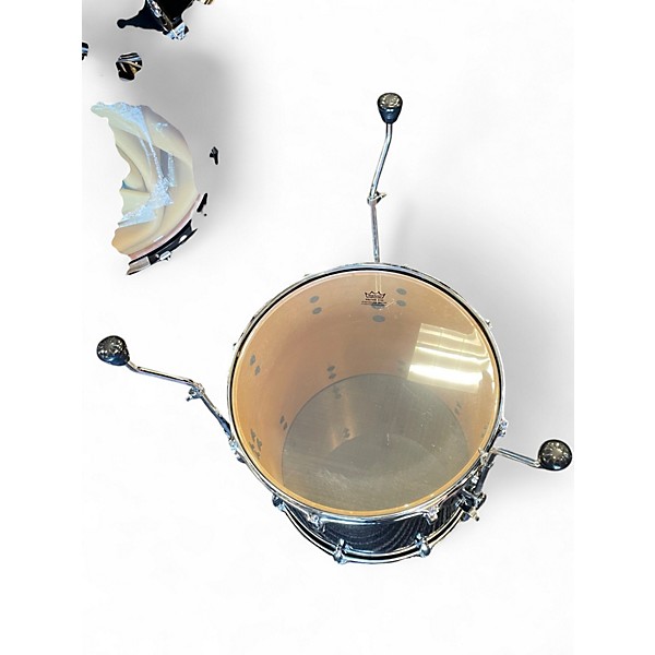 Used Yamaha 5 Piece SESSION KIT Trans Black Drum Kit