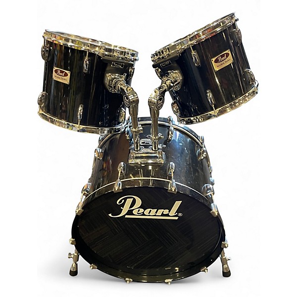 Used Yamaha 5 Piece SESSION KIT Trans Black Drum Kit