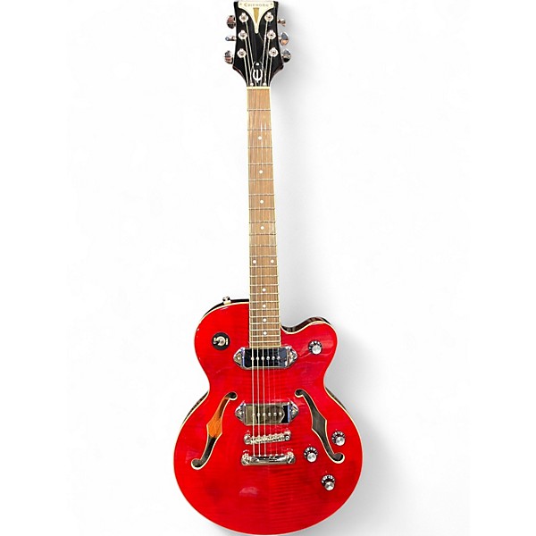 Used Epiphone Wildkat Studio WR Trans Red Hollow Body Electric Guitar