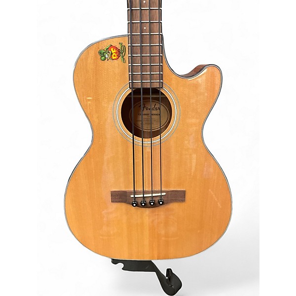 Used Fender CB-60SCE Natural Acoustic Bass Guitar