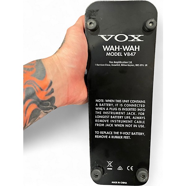 Used VOX V847 Reissue Wah Effect Pedal