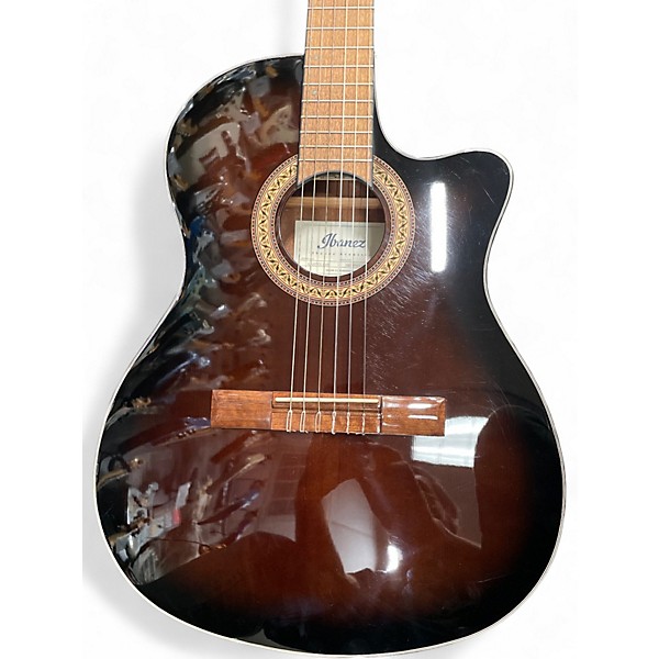 Used Ibanez GA35TCE Sunburst Classical Acoustic Electric Guitar