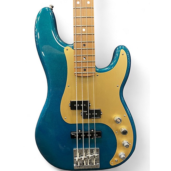 Used Fender ULTRA II P BASS Trans Blue Electric Bass Guitar