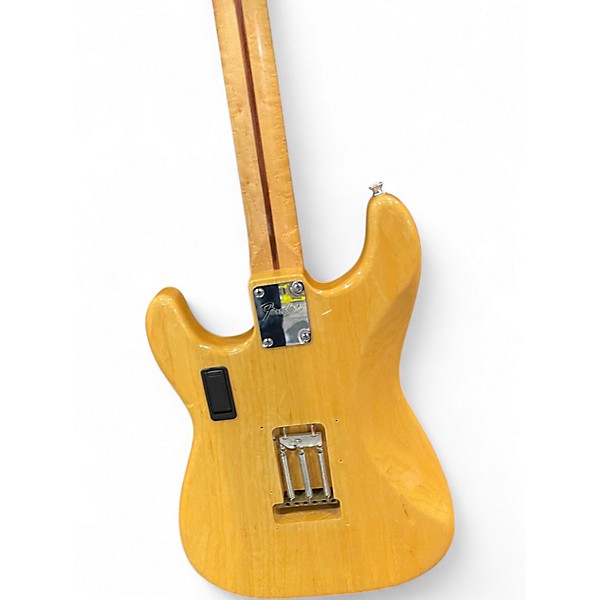 Used Fender Lite Ash Stratocaster Natural Solid Body Electric Guitar