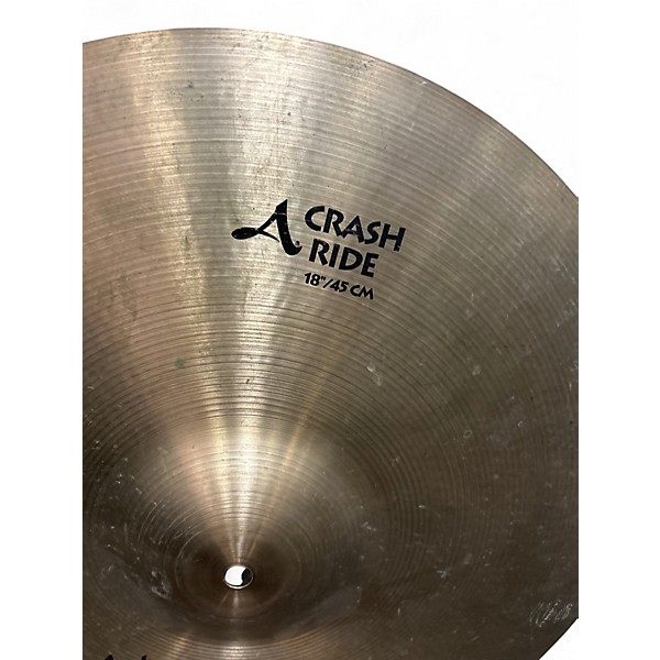 Used Zildjian 18in AVEDIS CRASH RIDE Cymbal
