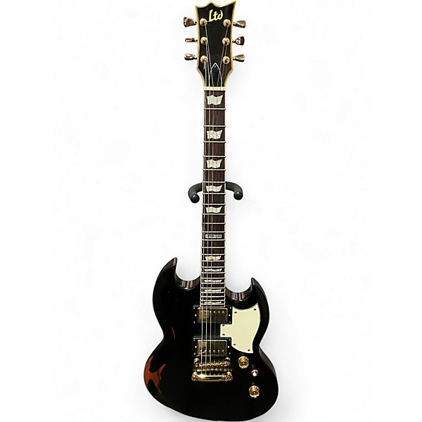 Used ESP LTD Viper 256 Black Solid Body Electric Guitar