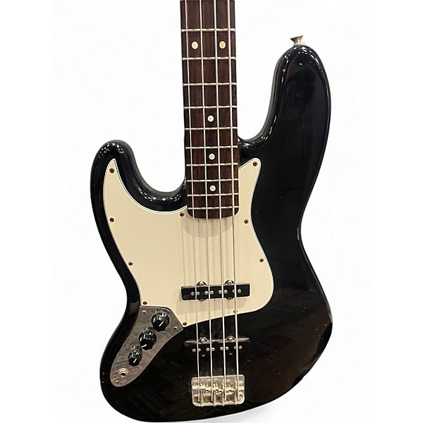 Used Fender Player Jazz Bass Left Handed Black Electric Bass Guitar