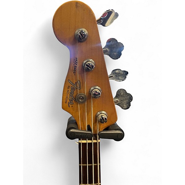 Used Fender Player Jazz Bass Left Handed Black Electric Bass Guitar