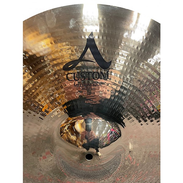 Used Zildjian 20in A Custom Medium Ride Cymbal