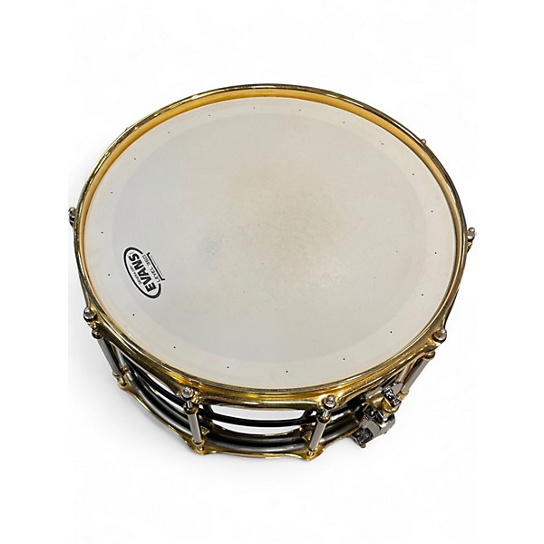 Used Pearl 14in STEPHEN FERRONE Black and Gold Drum