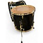 Used Pearl 3 Piece MASTERS CUSTOM MAPLE MMX Black and Gold Drum Kit