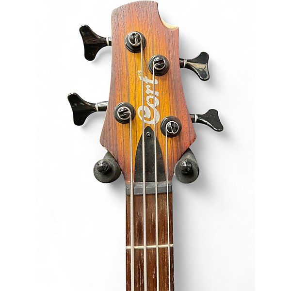 Used Cort c4 plus Natural Electric Bass Guitar