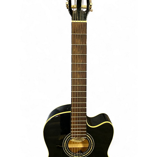 Used Greg Bennett Design by Samick C1CE Black Classical Acoustic Electric Guitar