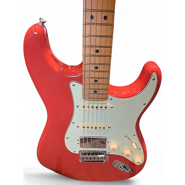 Used Fender Player Plus Stratocaster HSS Fiesta Red Solid Body Electric Guitar