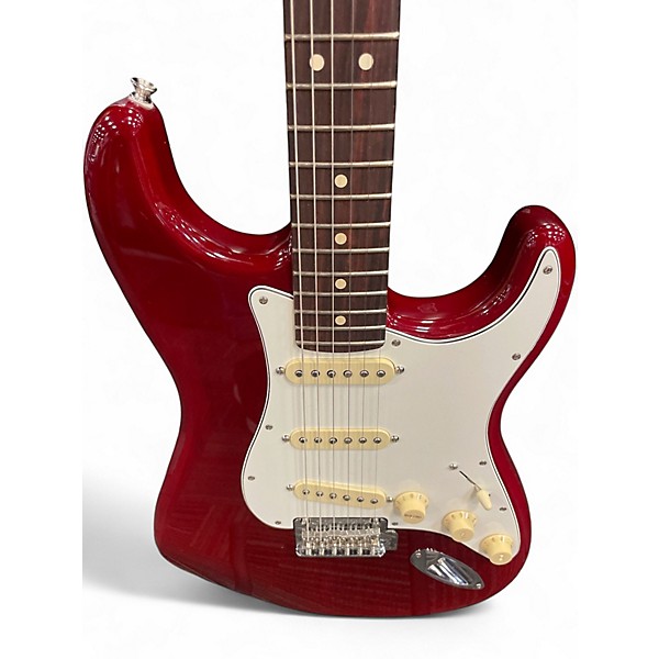 Used Fender Player Stratocaster Candy Apple Red Solid Body Electric Guitar
