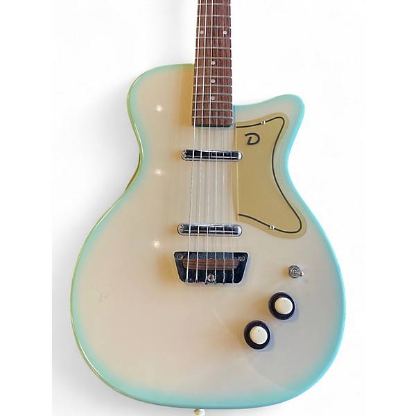 Used Danelectro U2 Blue Burst Solid Body Electric Guitar