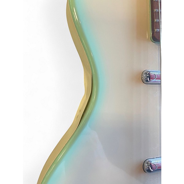 Used Danelectro U2 Blue Burst Solid Body Electric Guitar