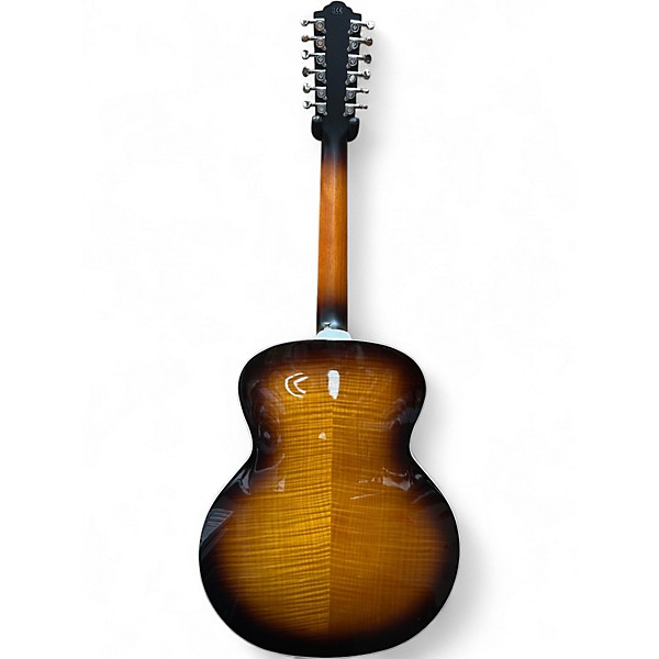 Used Guild F2512E Deluxe Tobacco Burst 12 String Acoustic Electric Guitar