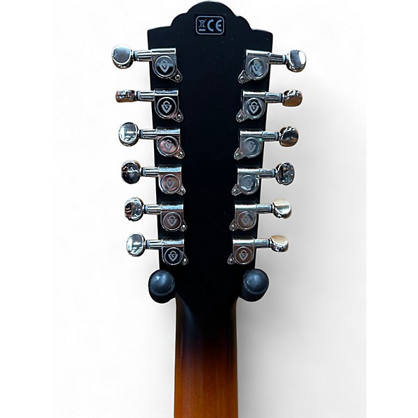Used Guild F2512E Deluxe Tobacco Burst 12 String Acoustic Electric Guitar