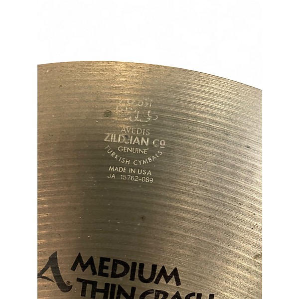 Used Zildjian 16in Avedis Medium Thin Cymbal