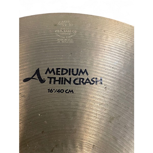 Used Zildjian 16in Avedis Medium Thin Cymbal