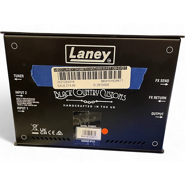 Used Laney Digbeth Nathan East DB-East-Pre Bass Preamp Bass Effect Pedal