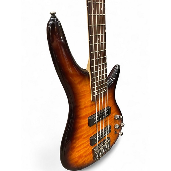 Used Ibanez SR405 5 String 2 Color Sunburst Electric Bass Guitar