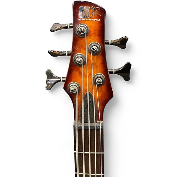 Used Ibanez SR405 5 String 2 Color Sunburst Electric Bass Guitar