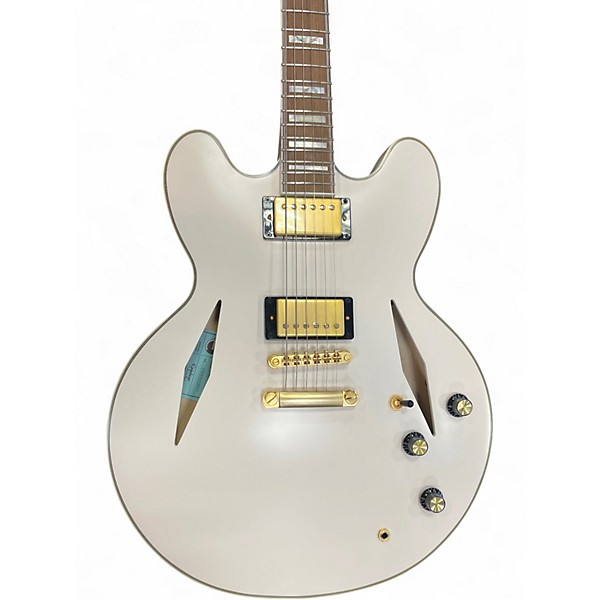 Used Epiphone Emily Wolfe Sheraton White Wolfe White Hollow Body Electric Guitar