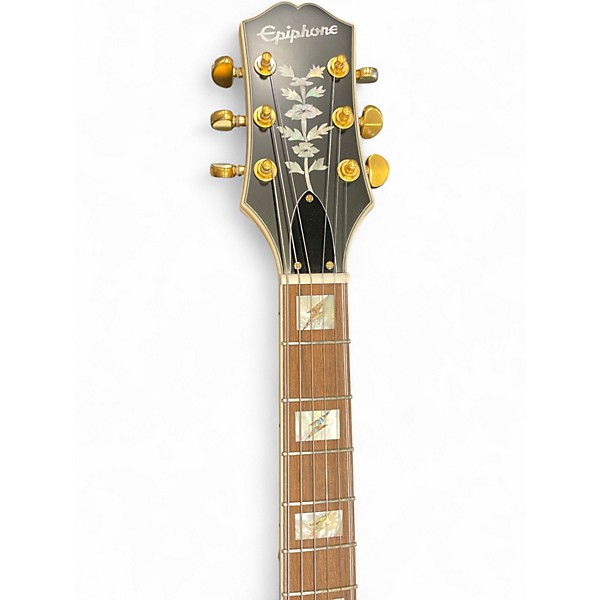 Used Epiphone Emily Wolfe Sheraton White Wolfe White Hollow Body Electric Guitar