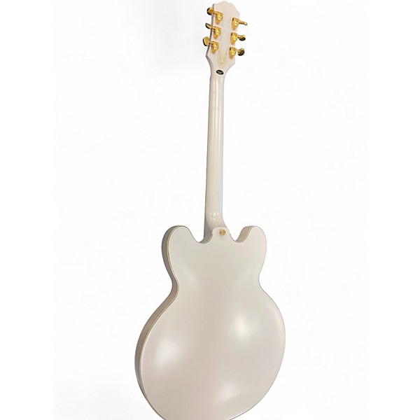 Used Epiphone Emily Wolfe Sheraton White Wolfe White Hollow Body Electric Guitar