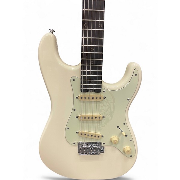 Used Schecter Guitar Research nick johnston traditional Olympic White Solid Body Electric Guitar