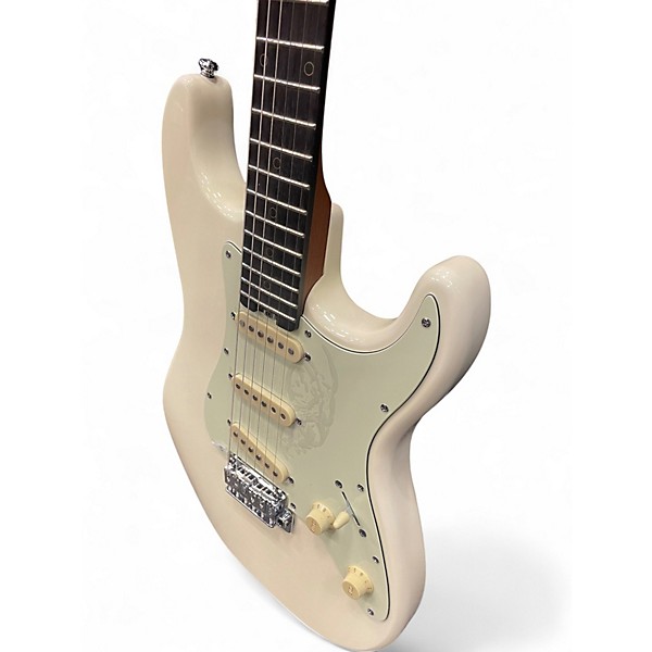 Used Schecter Guitar Research nick johnston traditional Olympic White Solid Body Electric Guitar
