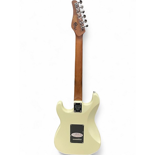 Used Schecter Guitar Research nick johnston traditional Olympic White Solid Body Electric Guitar