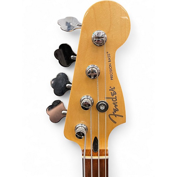 Used Fender Player Precision Bass Polar White Electric Bass Guitar