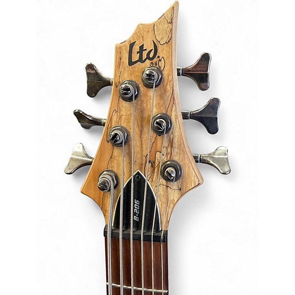 Used ESP LTD B206SM 6 String Natural Electric Bass Guitar