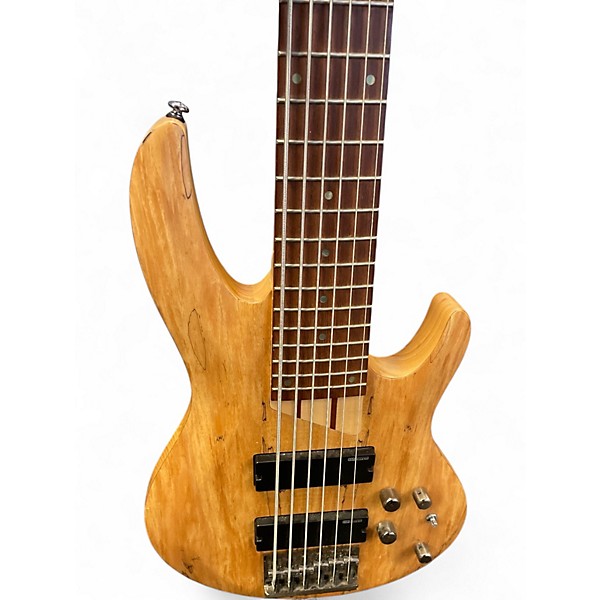 Used ESP LTD B206SM 6 String Natural Electric Bass Guitar